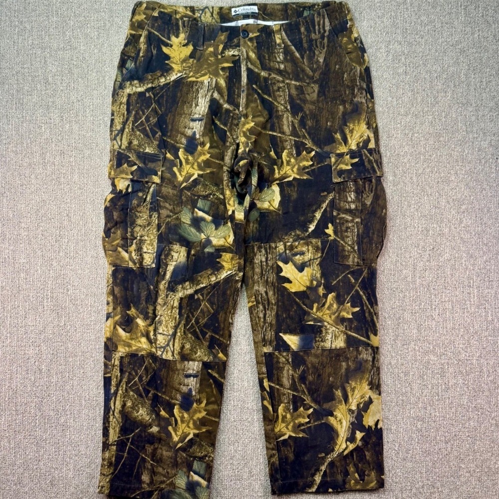 Columbia Camo Cargo Pants Mens 40x32 Hunting Outdoor Tactical Utility Workwear - Picture 1 of 11